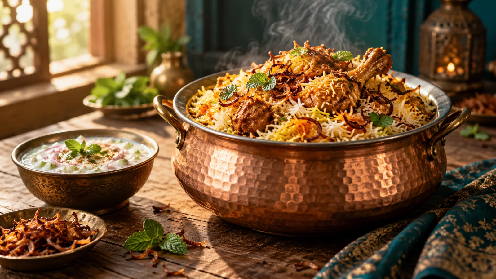 Biryani served at a local restaurant