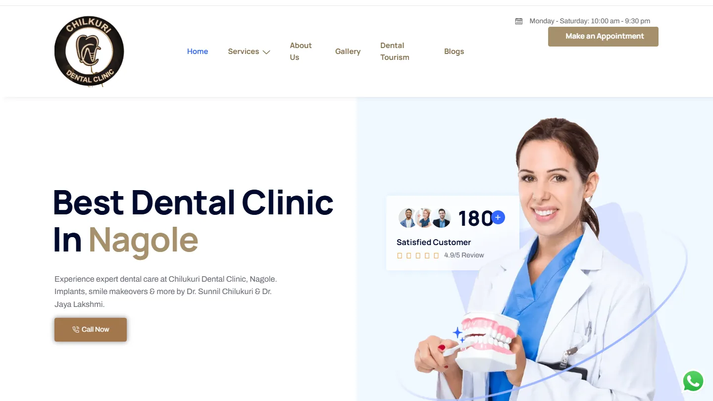 Chilkuri Dental website