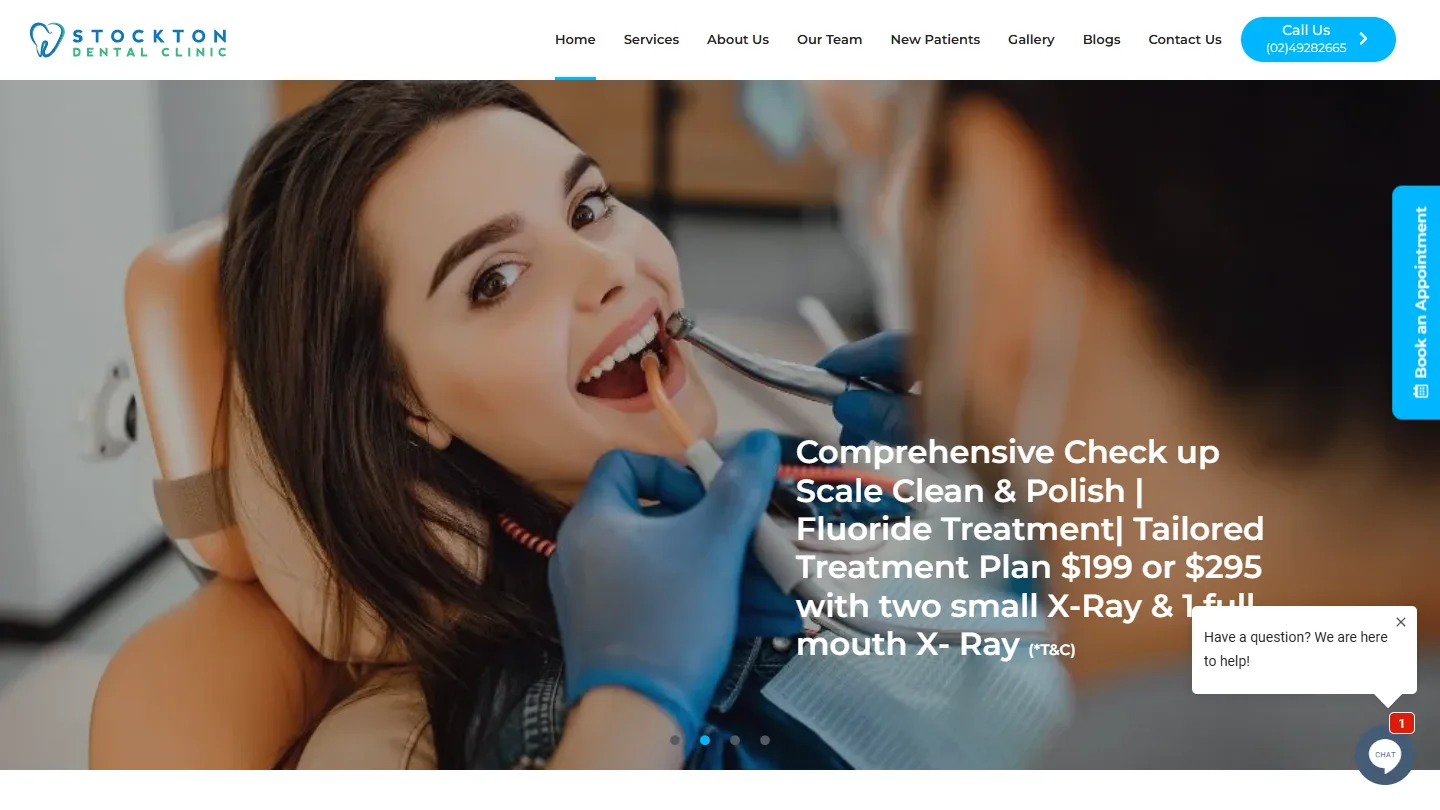 Stockton Dental website