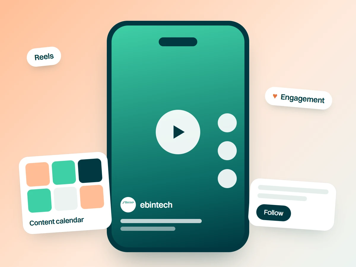Instagram reel and content calendar for local business social media
